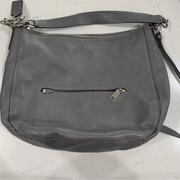 Coach Gray Leather Hobo Bag - Picture 4 of 8